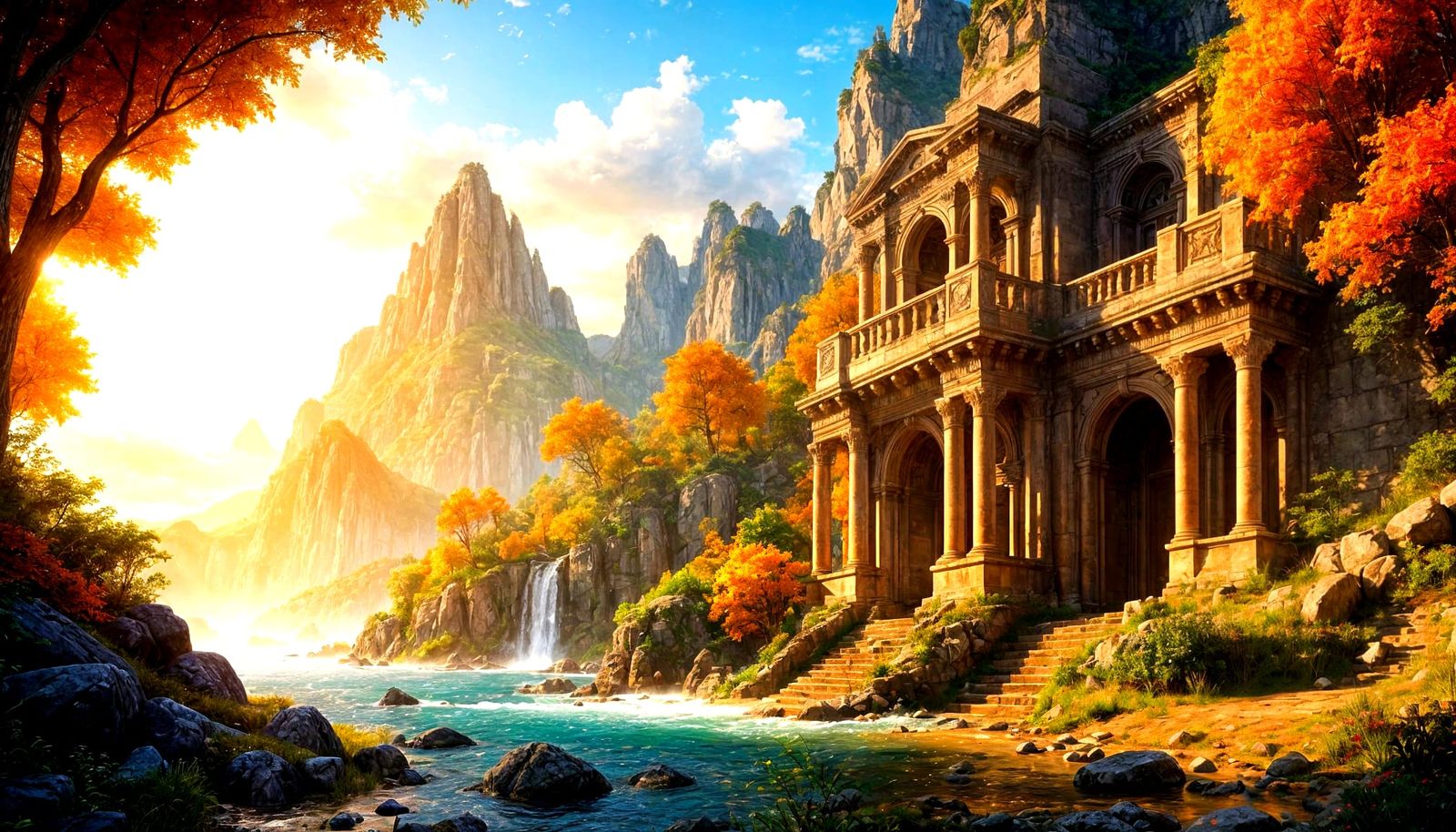 Fantasy World Adventure Game Cover in Hyperrealistic Digital...