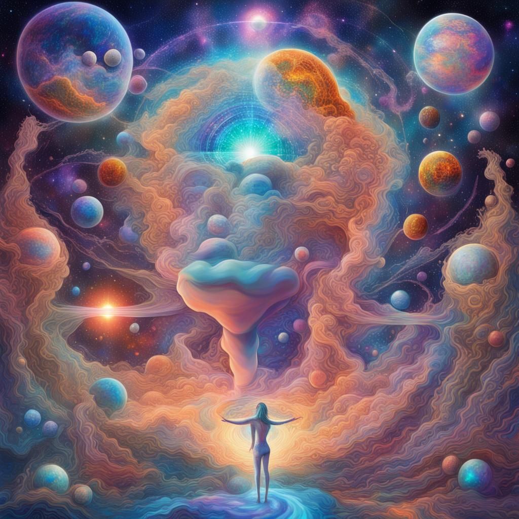 Holographic Astral Multiverse in Mixed Media