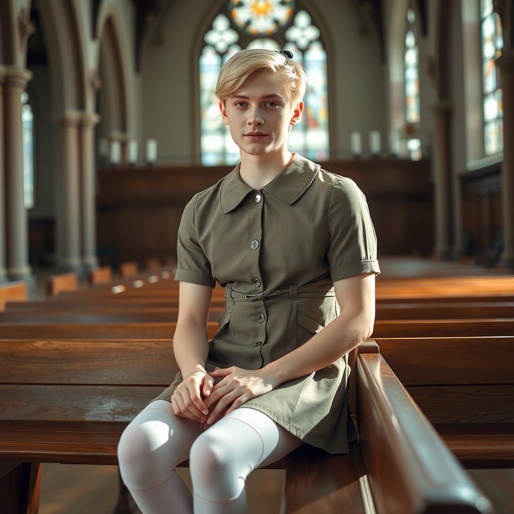 Boy in Dress: A Portrait of Confidence