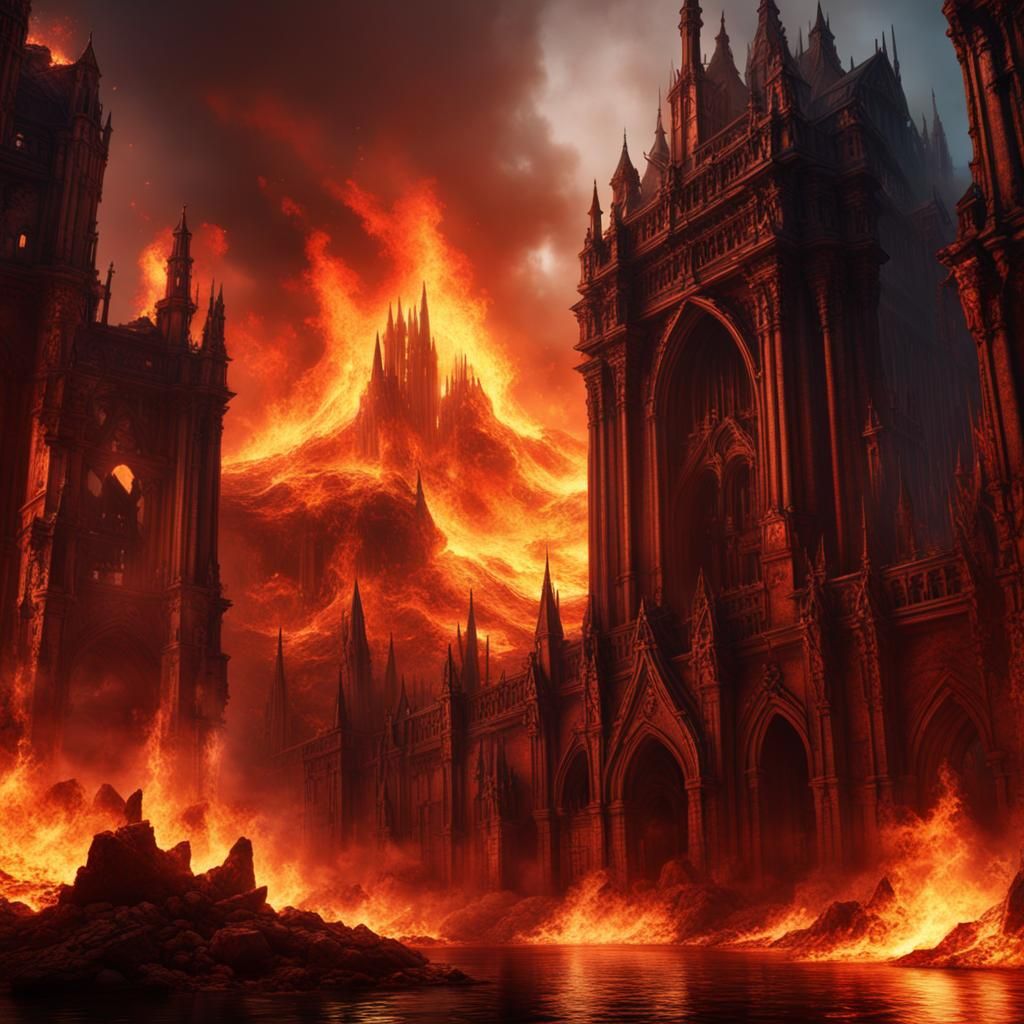 Fantastical Matte Painting with Deep Color and Intricate Det...