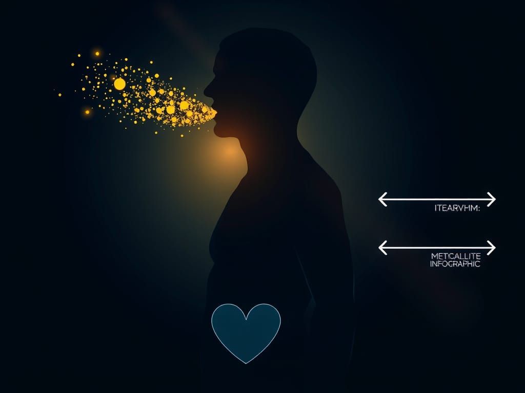 Glowing Energy Fills the Human Body