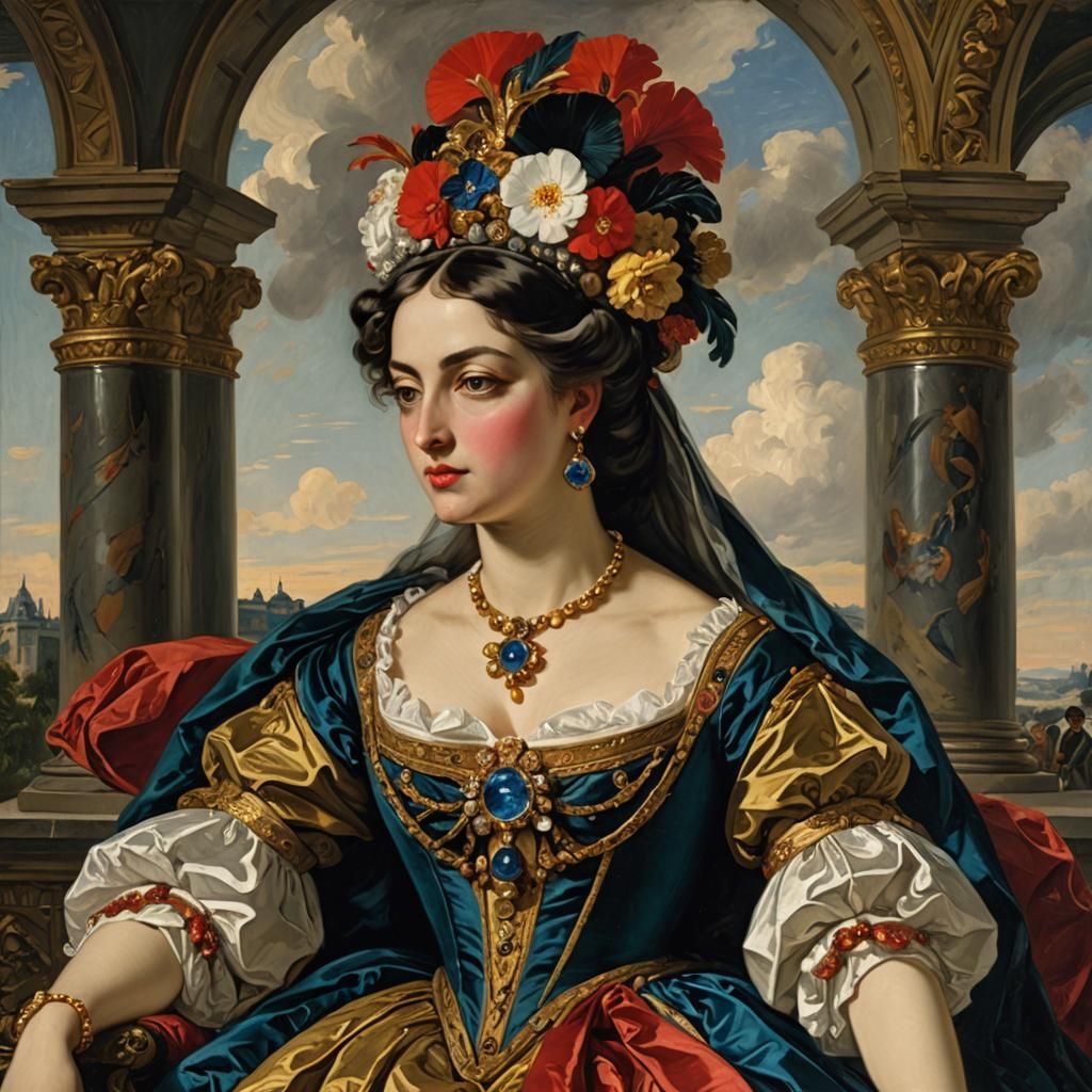 Empress Portrait in Classic Style