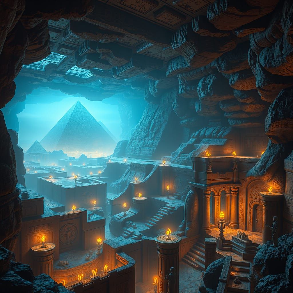 underground city & pyramid discovered