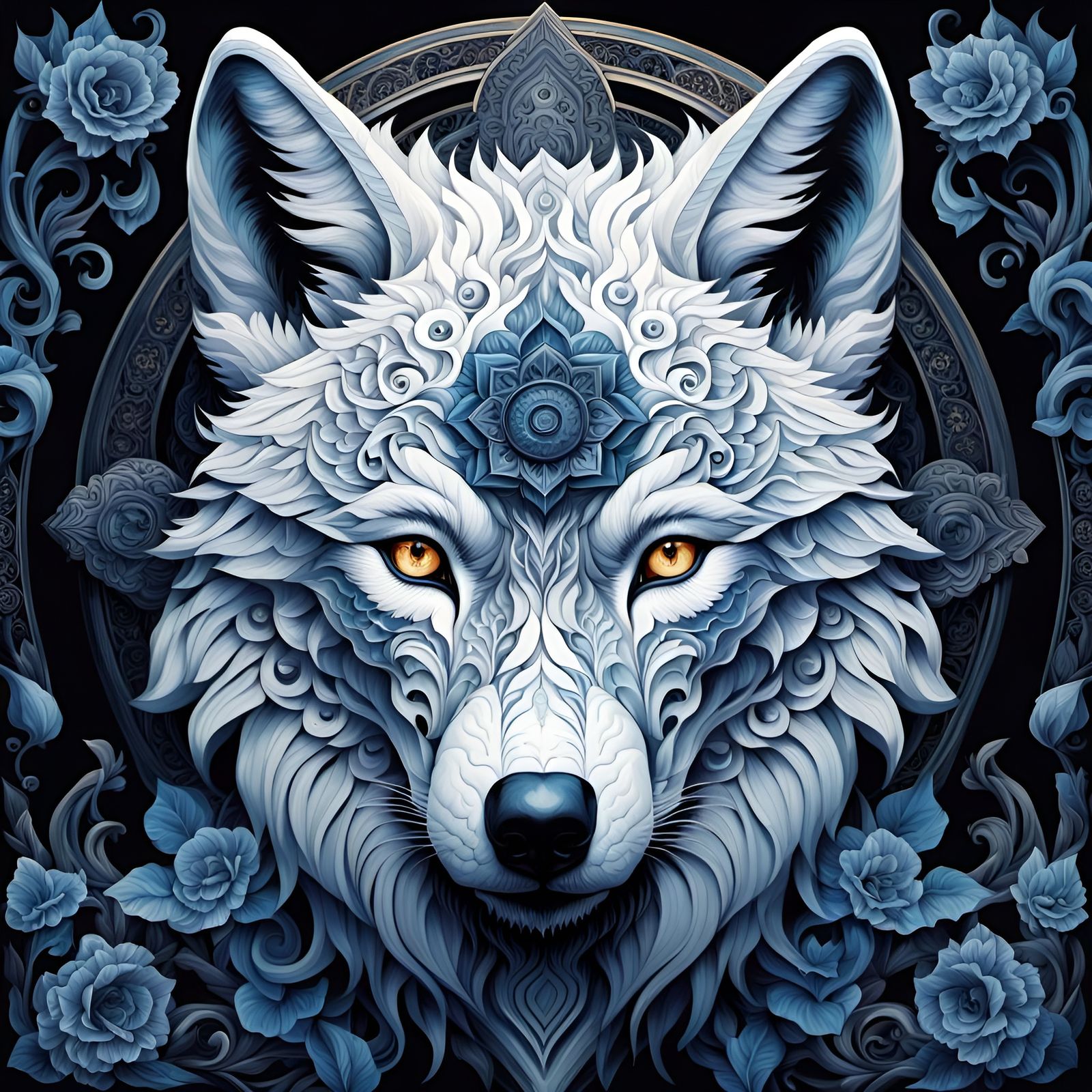 Intricate Portrait of a Sinister Cult Leader