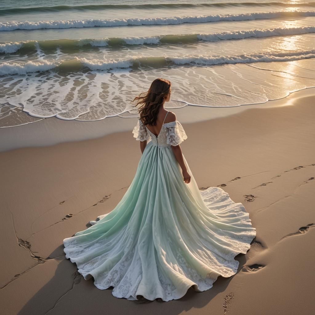 Sunset on the beach ...