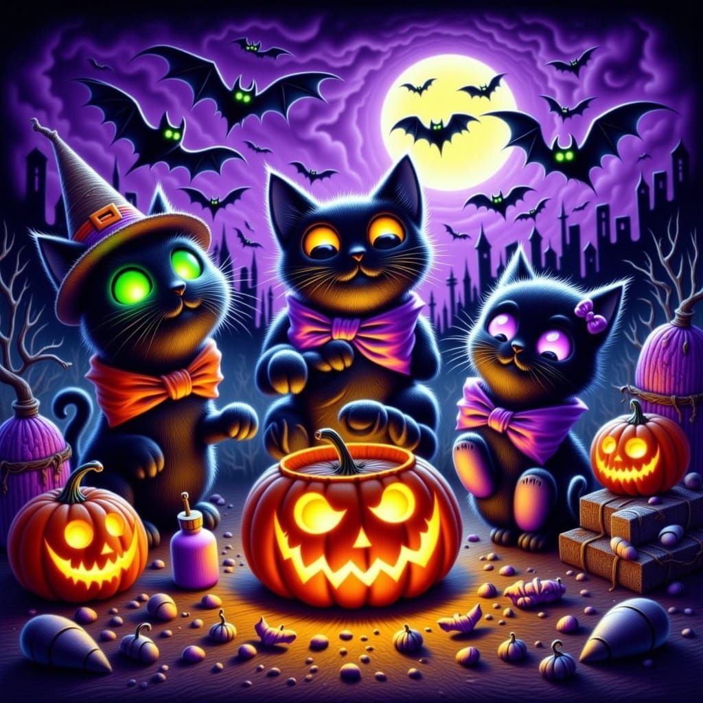 Whimsical Halloween Party with Hybrid Creatures