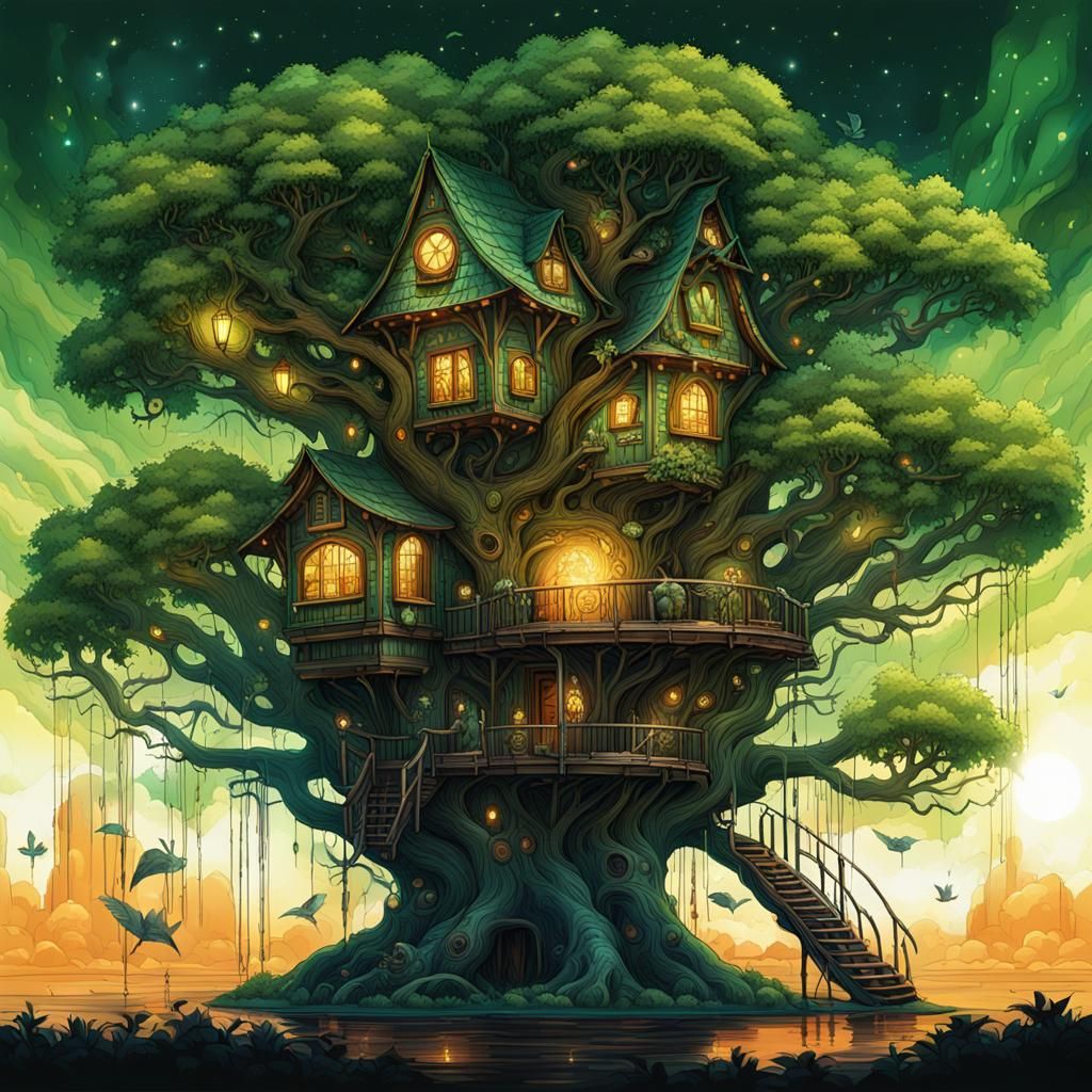 Celedon Treehouse on the Lake