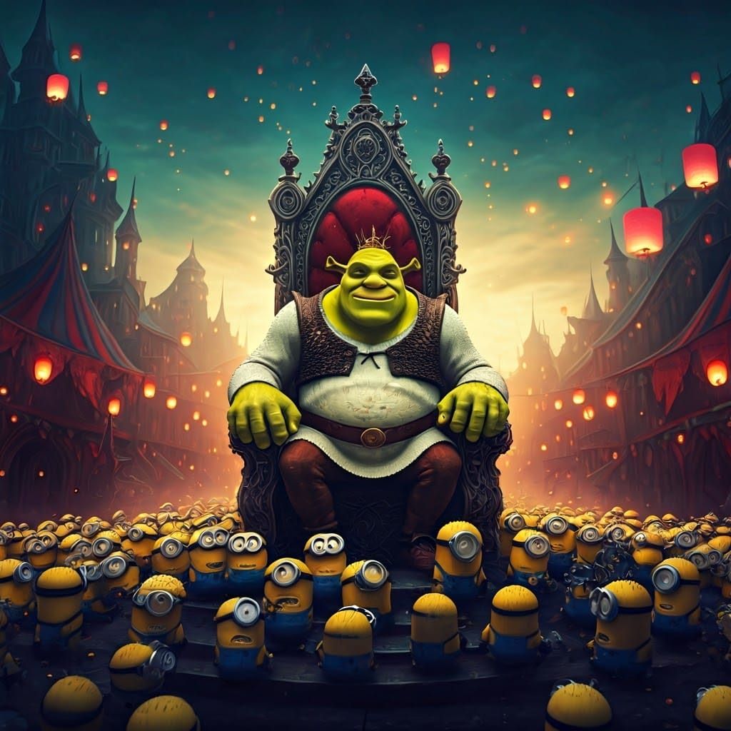 Ogre Lord and Minions in Fantasy Carnival