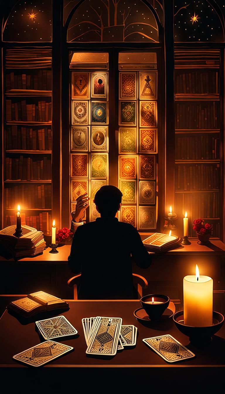 Empathy and Tarot Magic in Ultra-Realistic Image