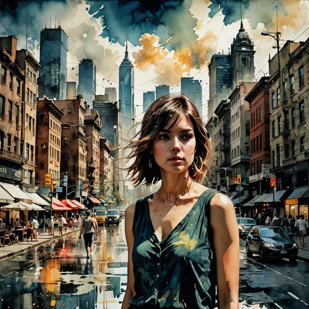 Hot summerday in the city