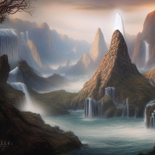 Valhalla in Detailed Matte Painting Style