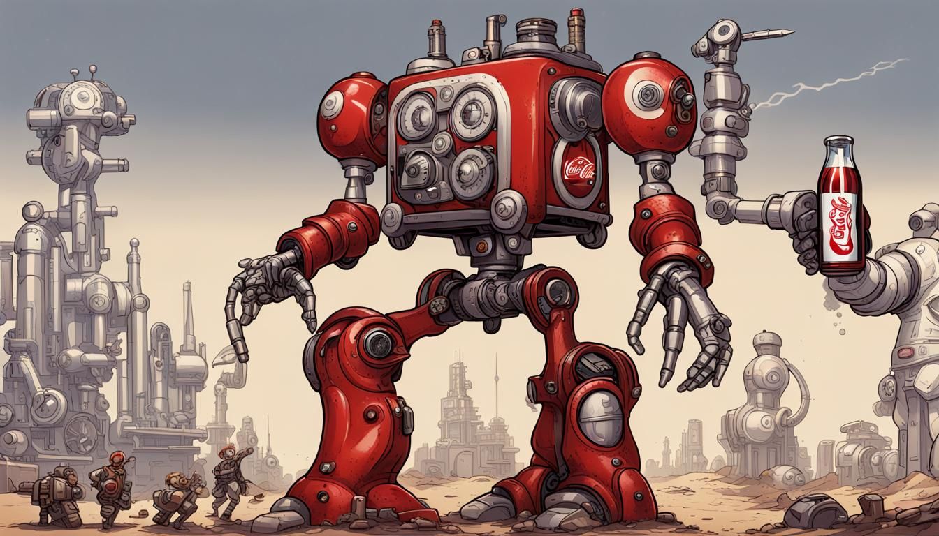Coca-Cola vs Pepsi: Mecha Steampunk Soda War