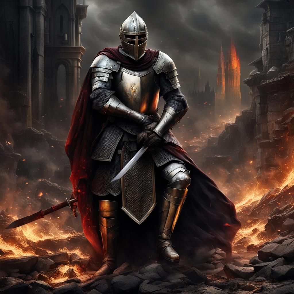 Knight's Inner Turmoil in War-Torn Realm