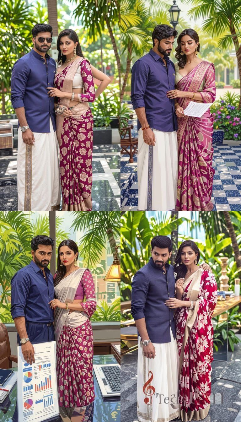 Businesswoman Focused on Financial Report Near Manager