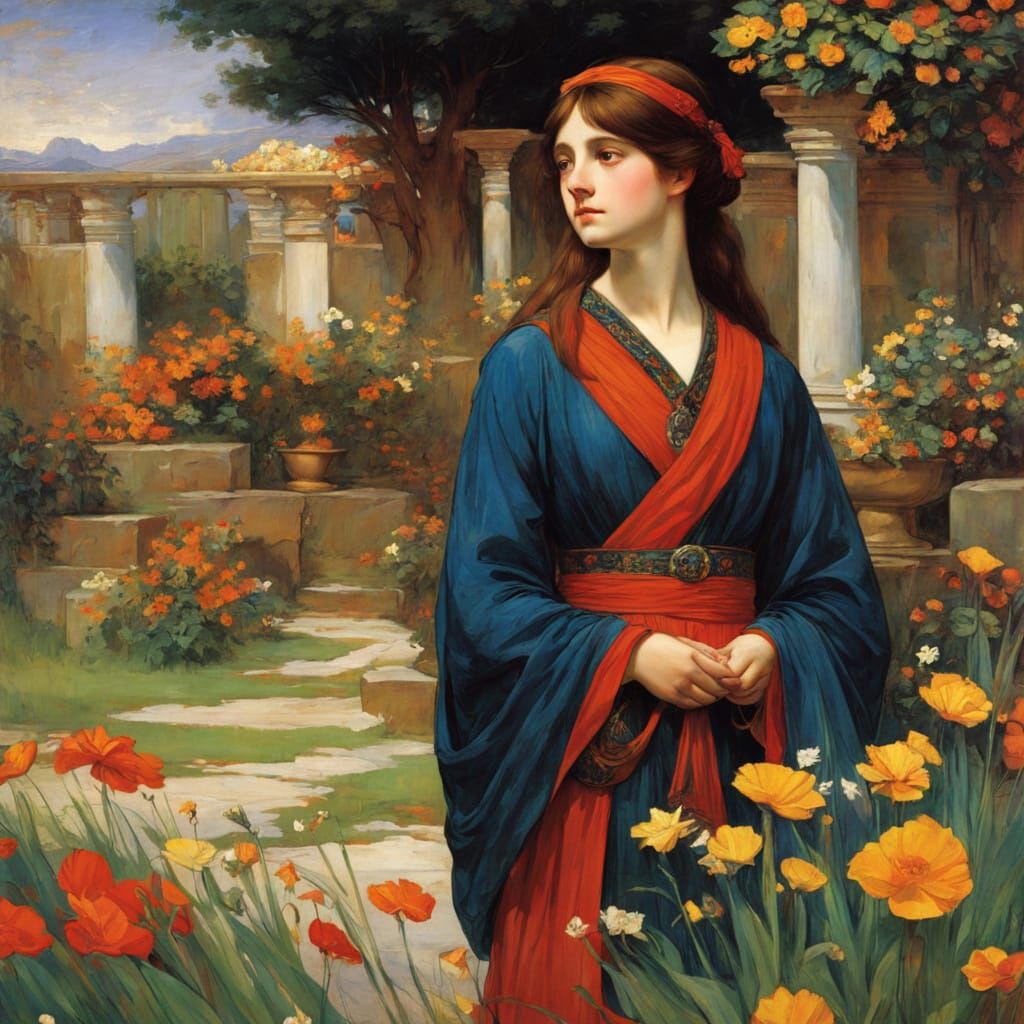 Beneath the Radiant Garden Bloom