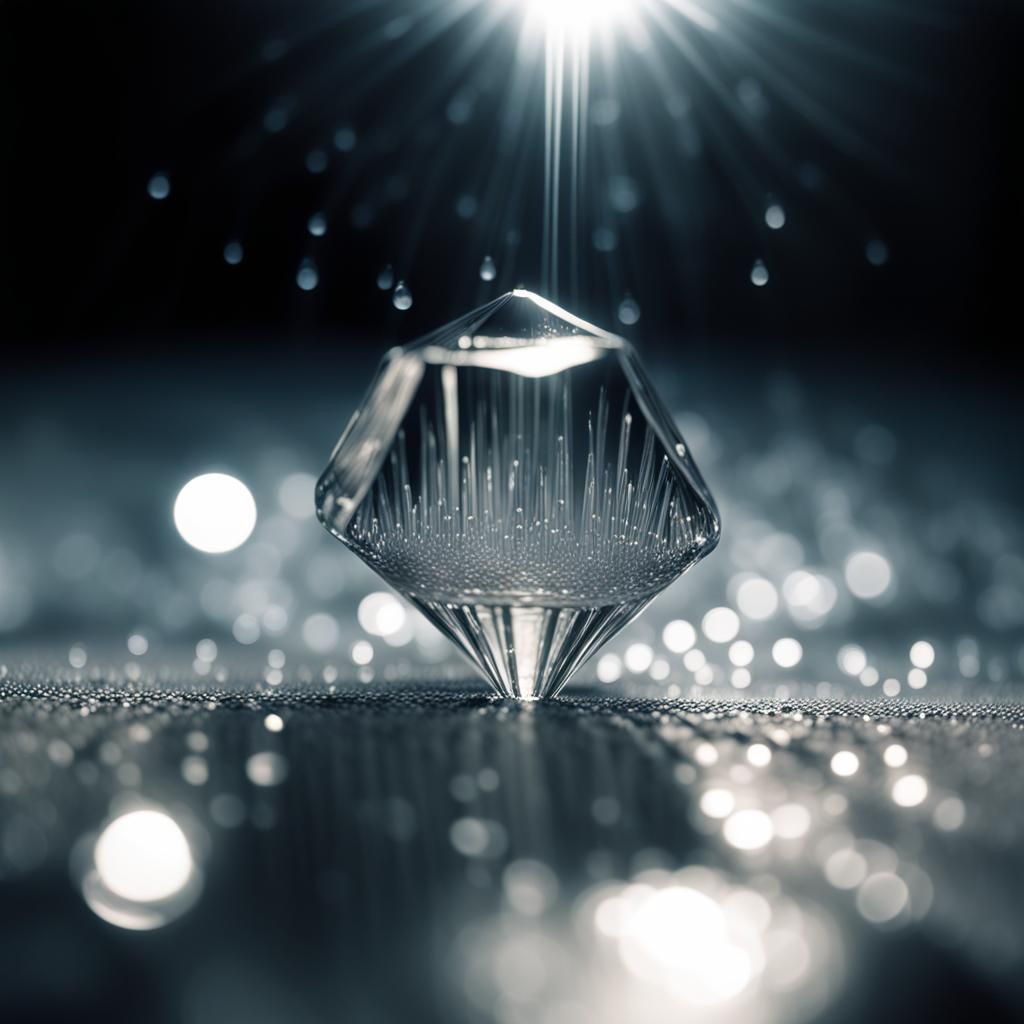 Crystalline Neural Network with Dramatic Lighting