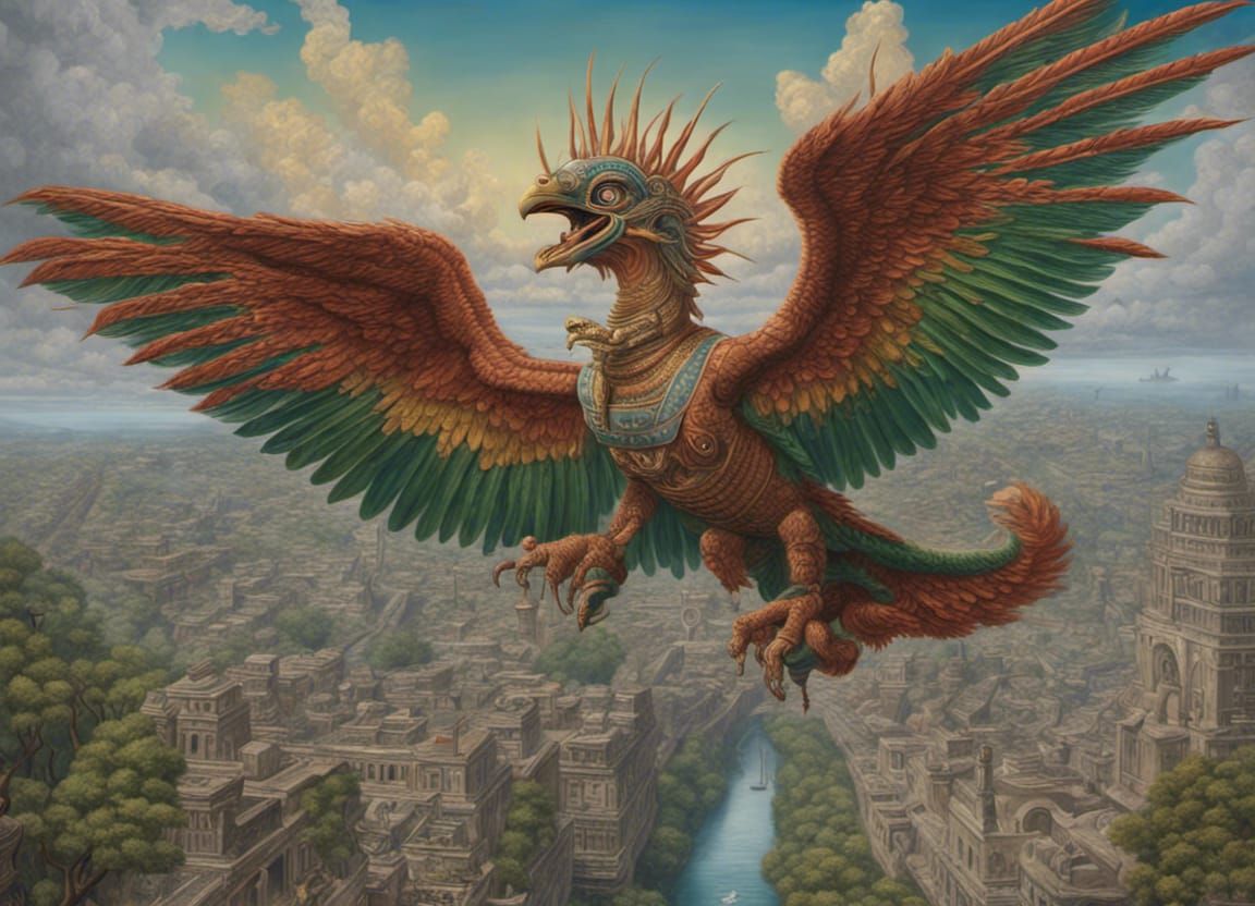 flying Quetzalcoatl