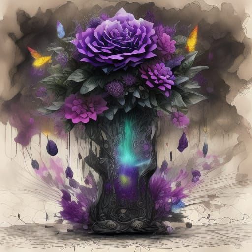 Ancient Candle Flickers in Cavernous Chamber