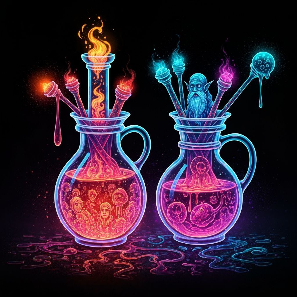 Psychedelic Potions Birth Elves and Gnomes