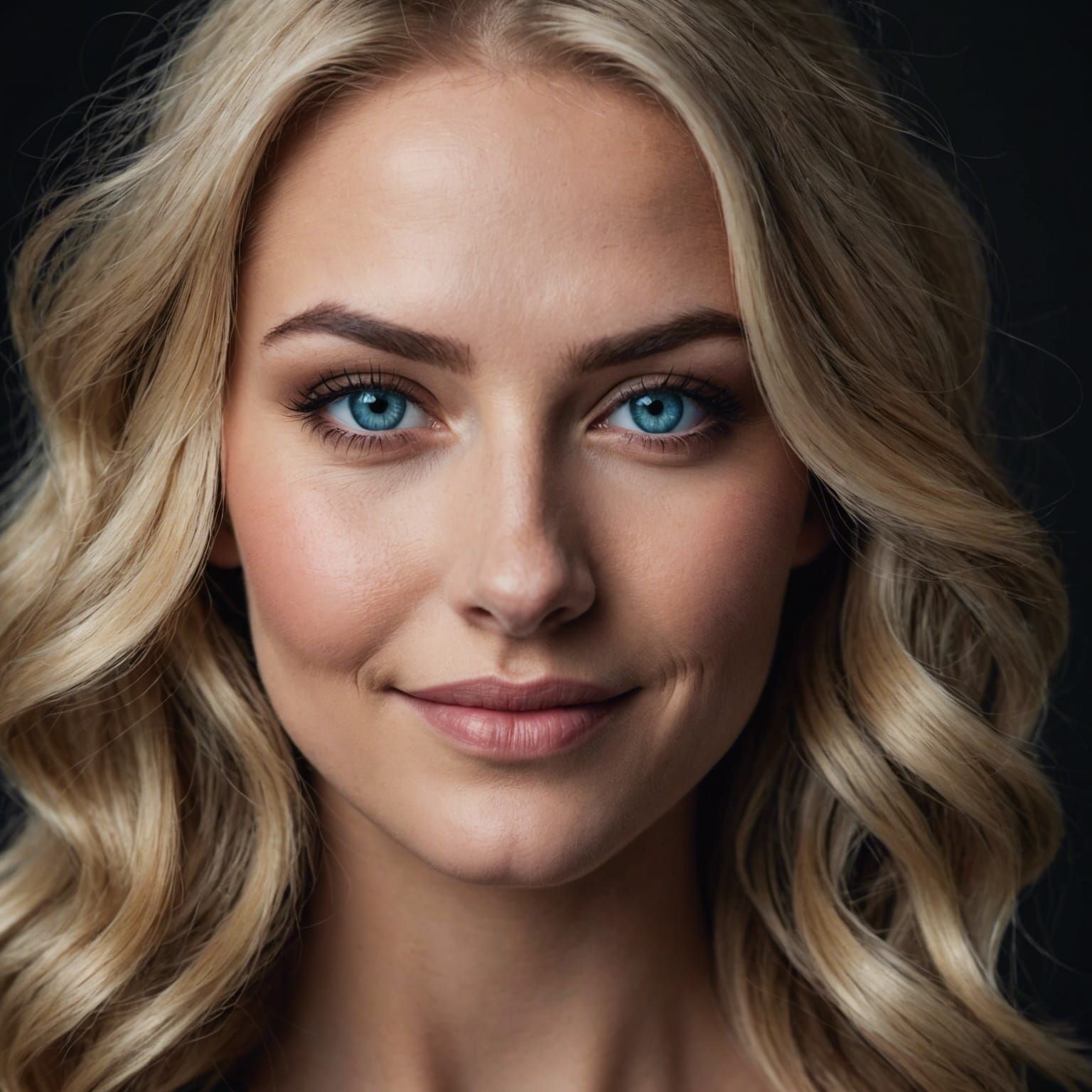 Glamour Portrait of a Beautiful Blonde Woman