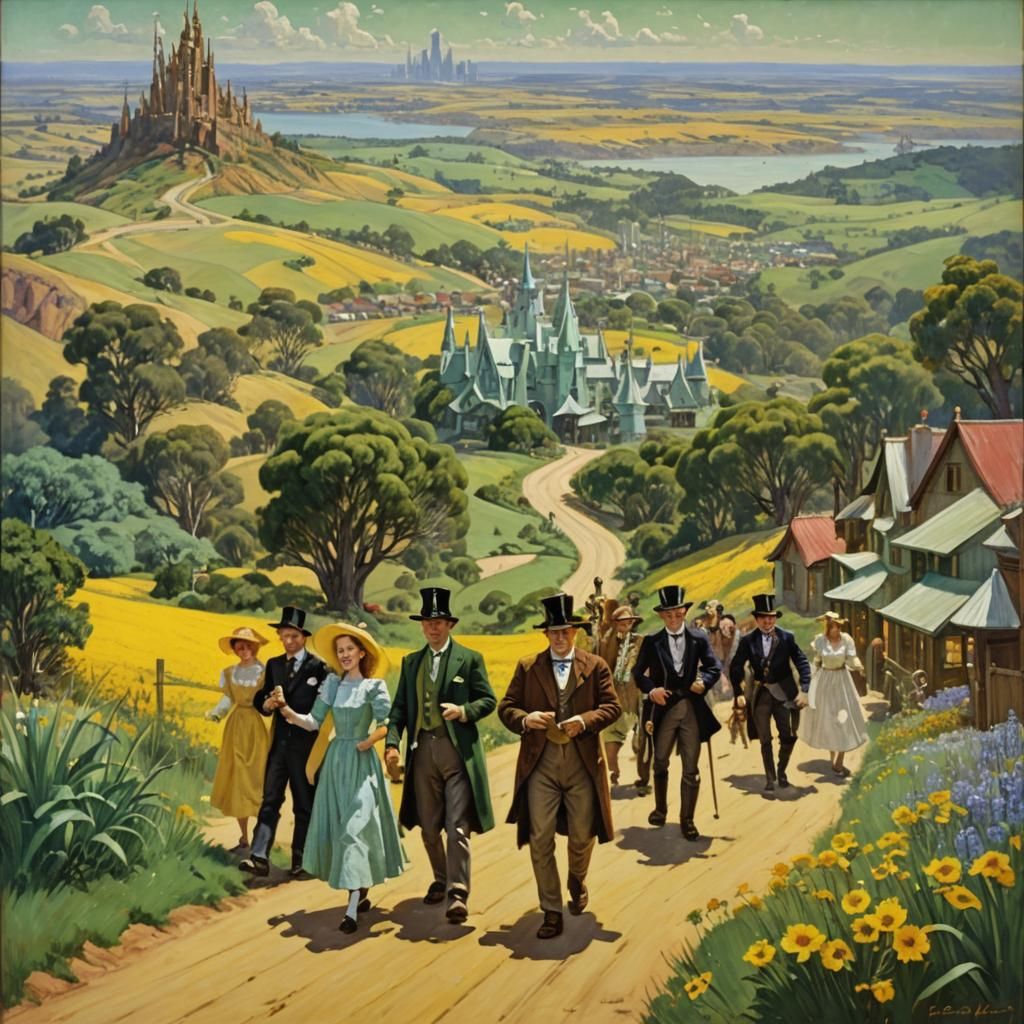 Wizard of Oz Down Under: Roberts-Inspired Painting