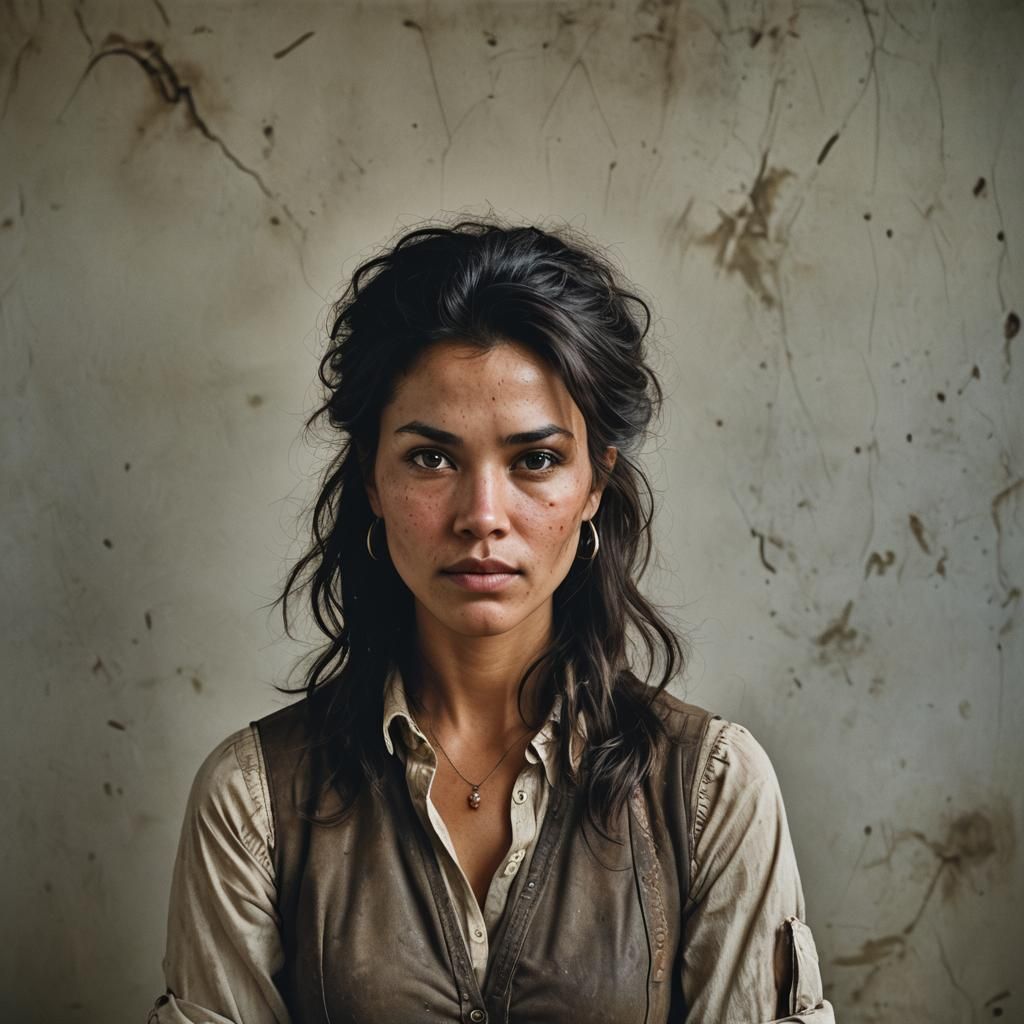 Dramatic Portrait of a Man with a Gun