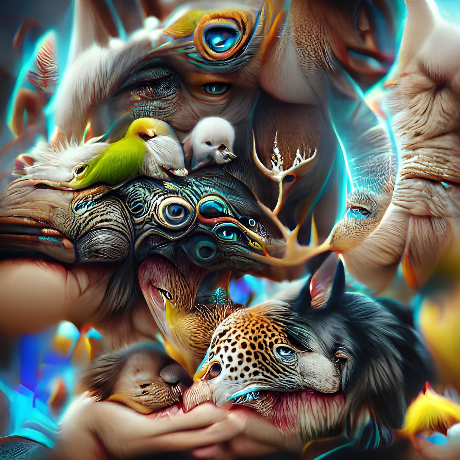 Kinship of All Living Things: 8K Art