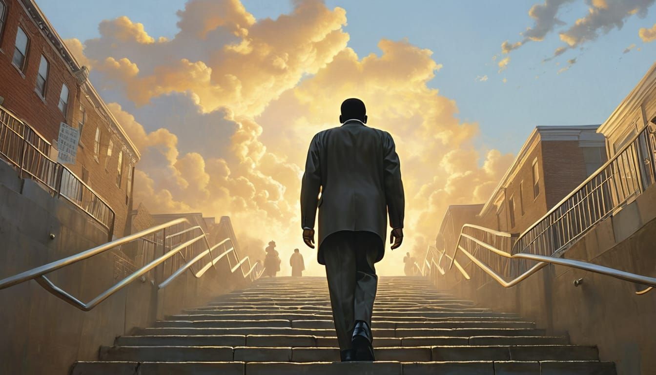 Martin Luther King Jr. Ascending to Light