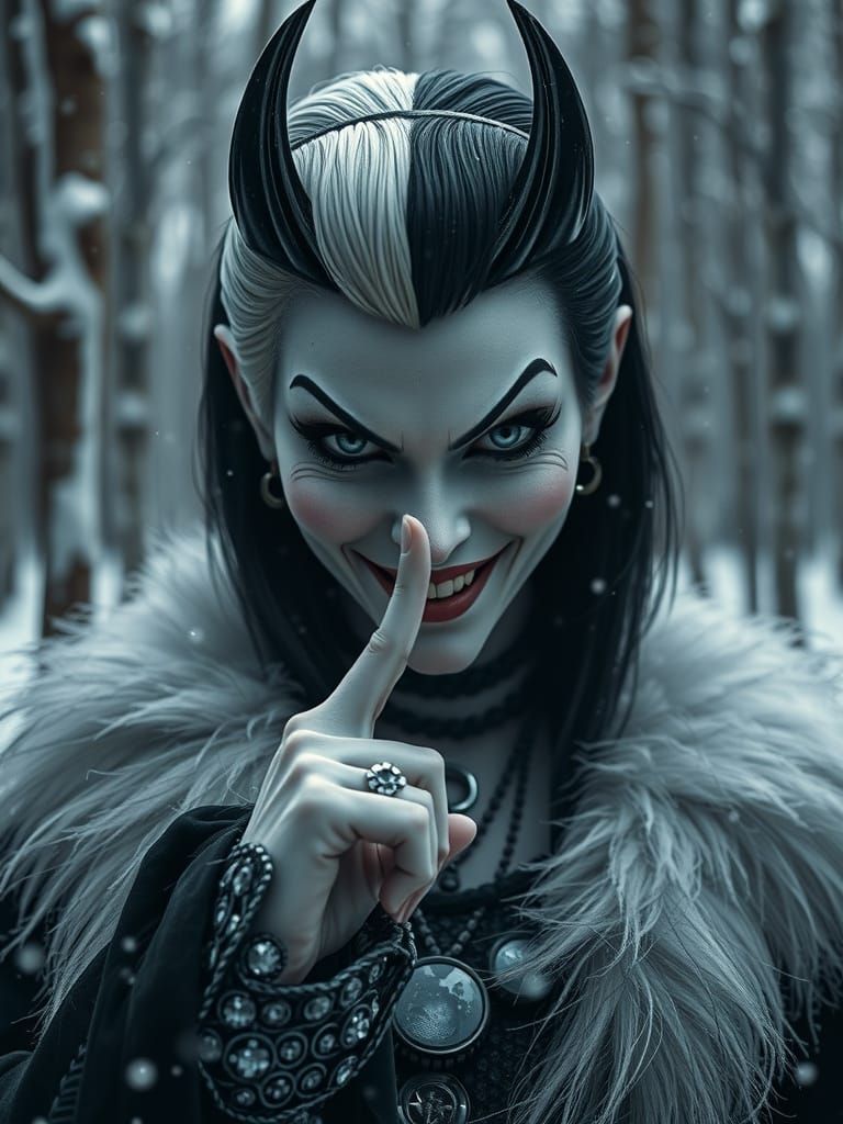 Cruella's Silence: A Cinematic Winter Portrait