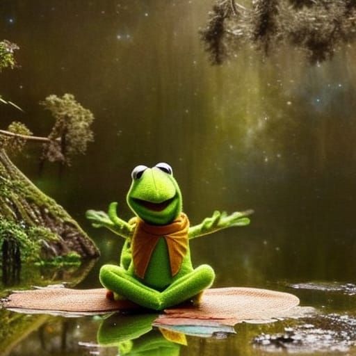 Kermit the Frog Finds Inner Peace with Yoga