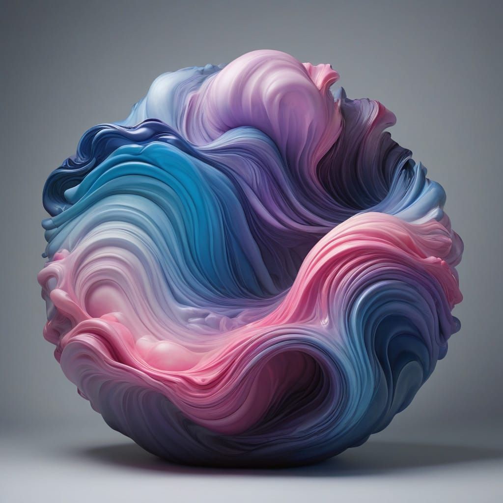 Vibrant Abstract Art in Soft, Ethereal Hues