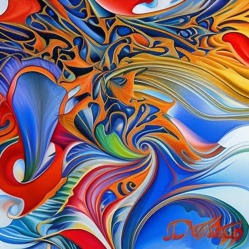 Visceral Surrealism: Abstract Expressionist Oil Painting