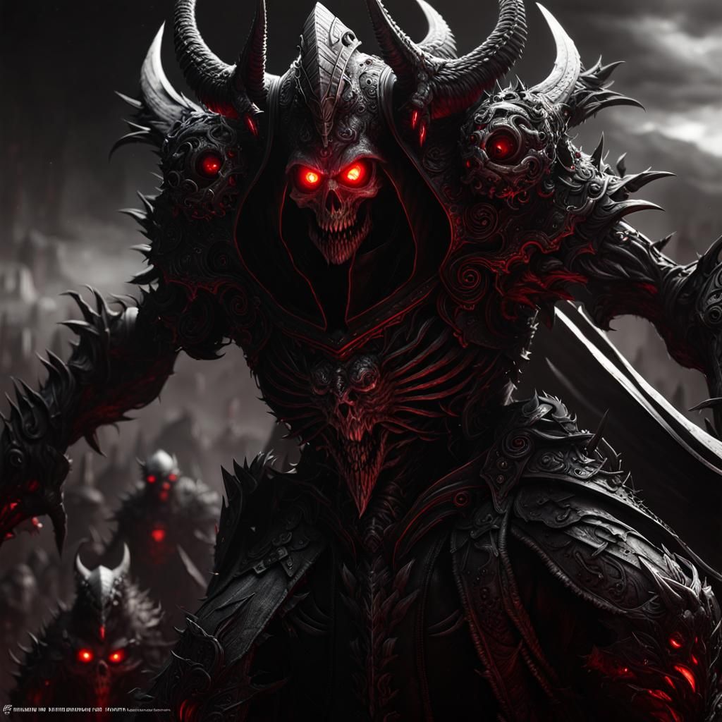 Dark Lord of Plague with Undead Army