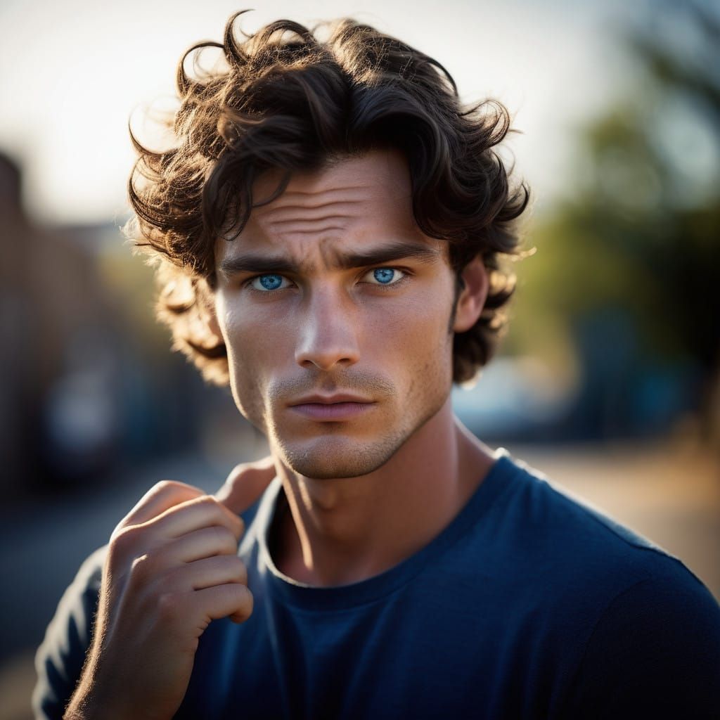 Young Man in Sorrowful Resignation