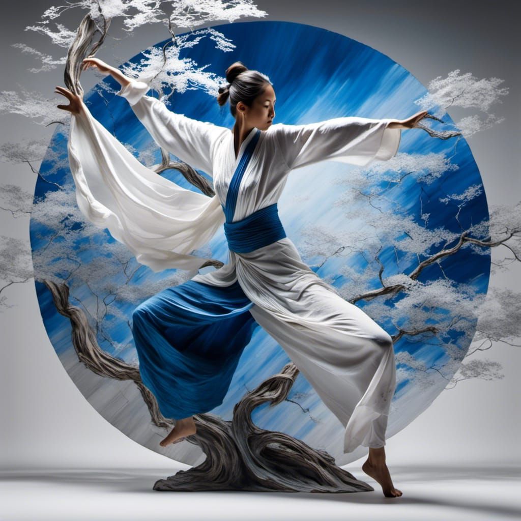 Tai Chi Master in Blue Willow Style