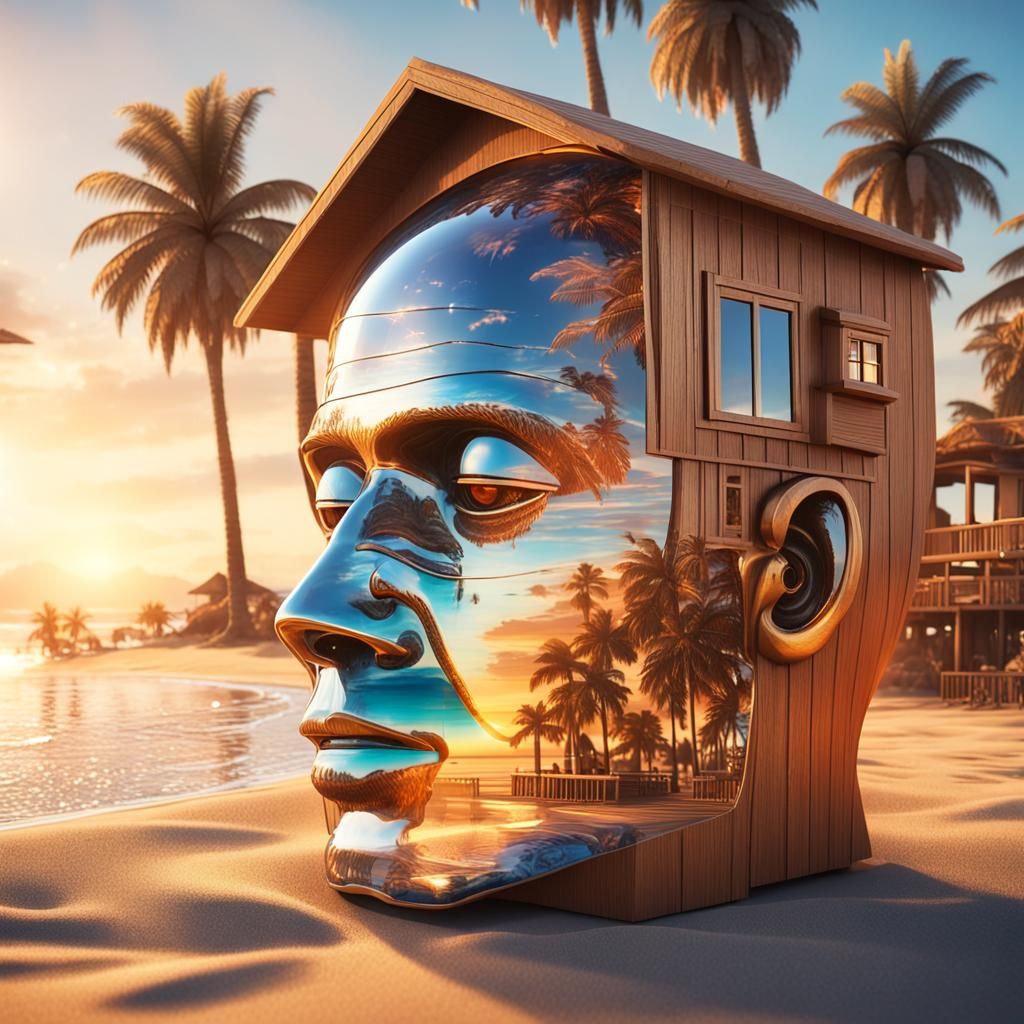 Head shaped as a bechhouse