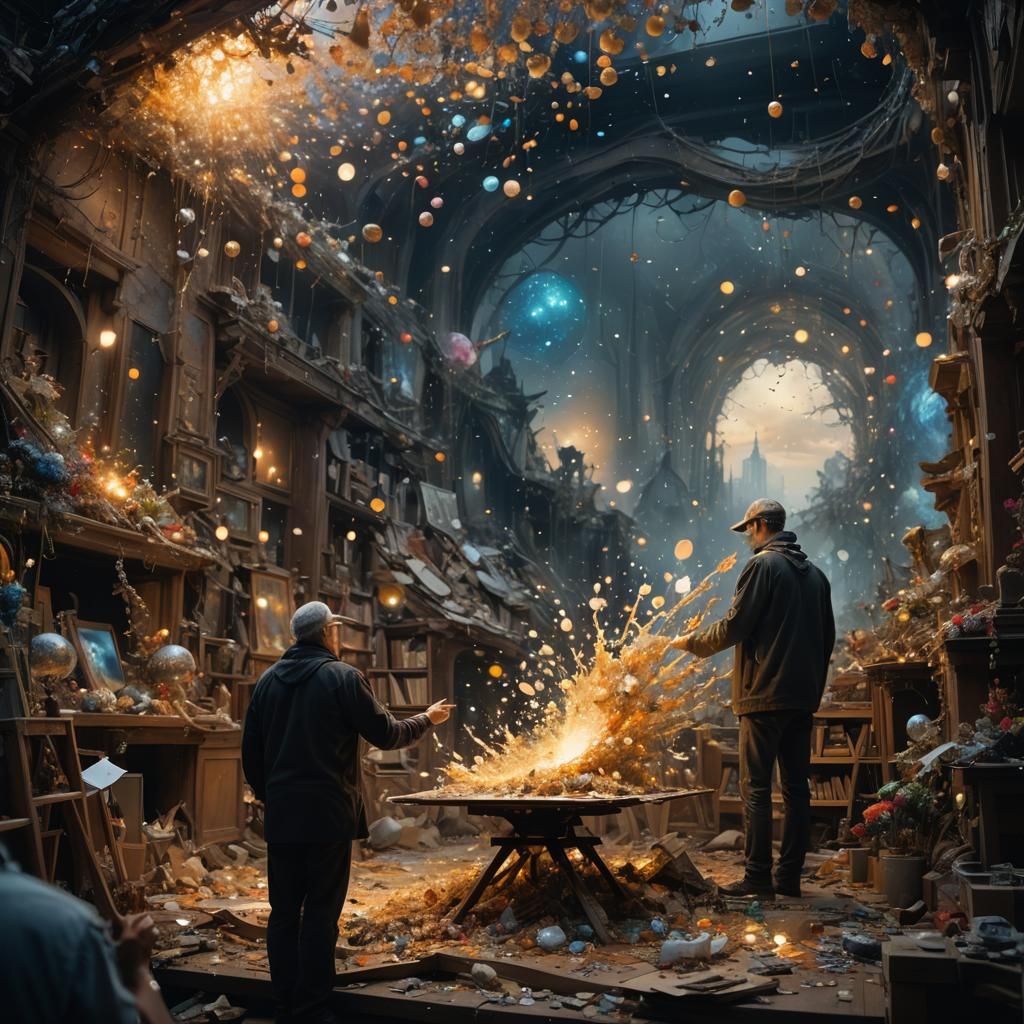 Artist Unveiling Dreamlike Dark Fantasy Masterpiece