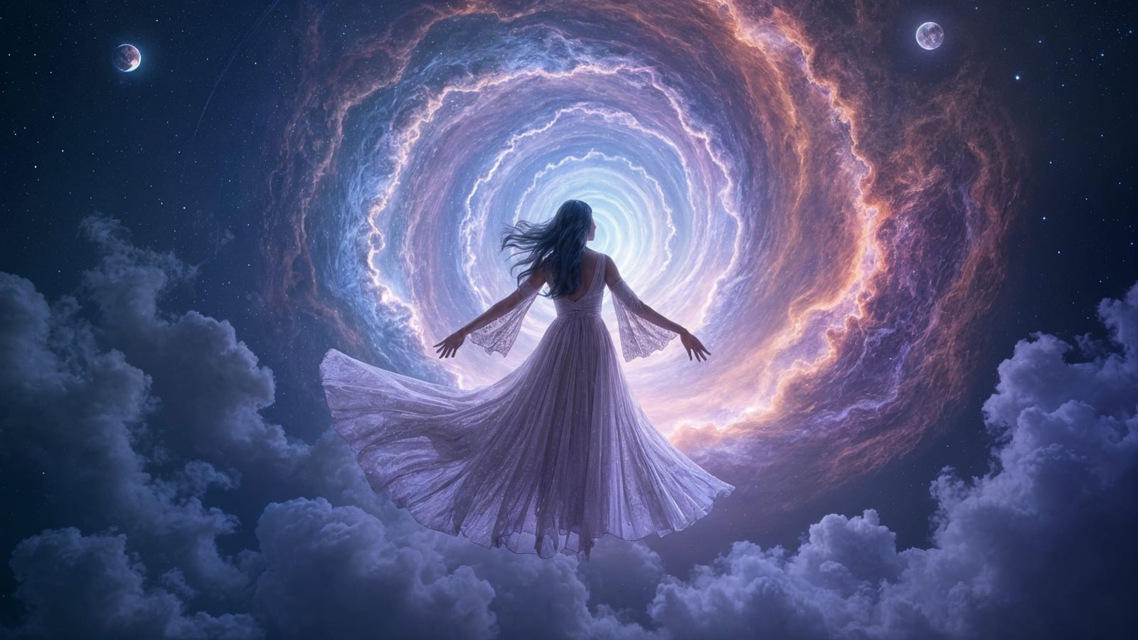 Cosmic Portal: Holographic Astral Illustration