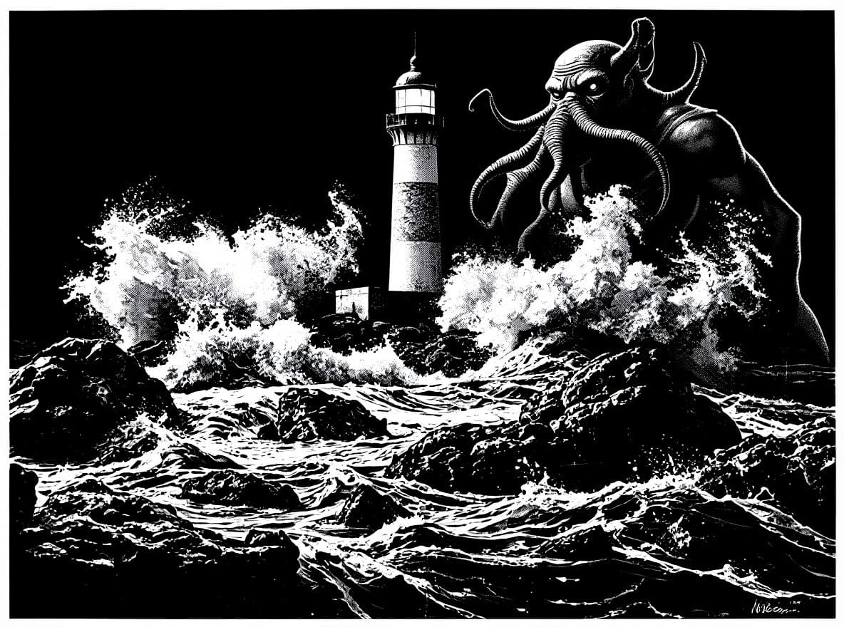 Artgerm Comic Book Style Cthulhu Emerges