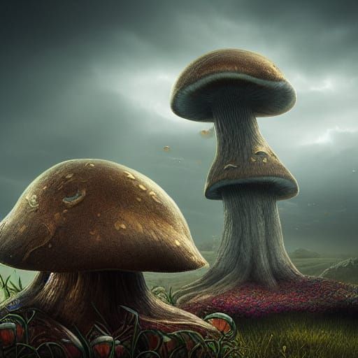 Epic Mushroom: A Digital Matte Painting