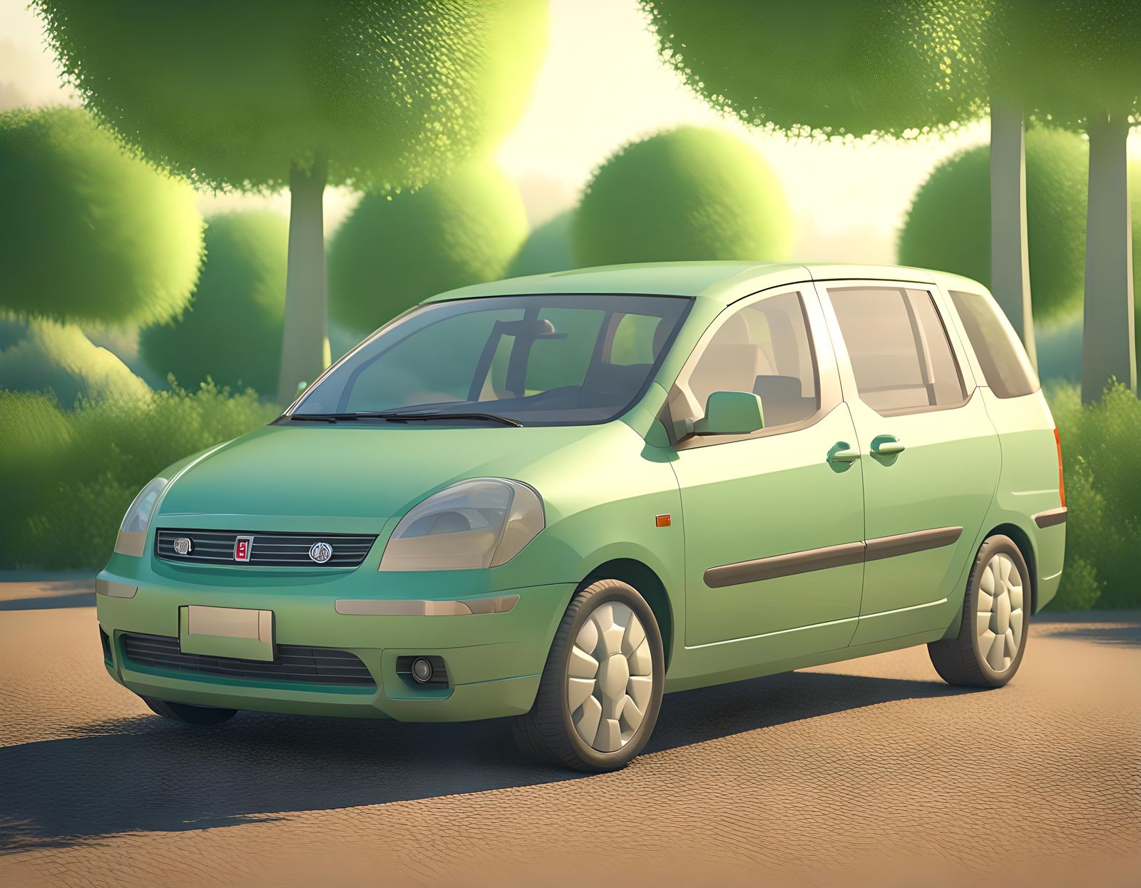 2003 Saturn Raum Subcompact MPV in 3D