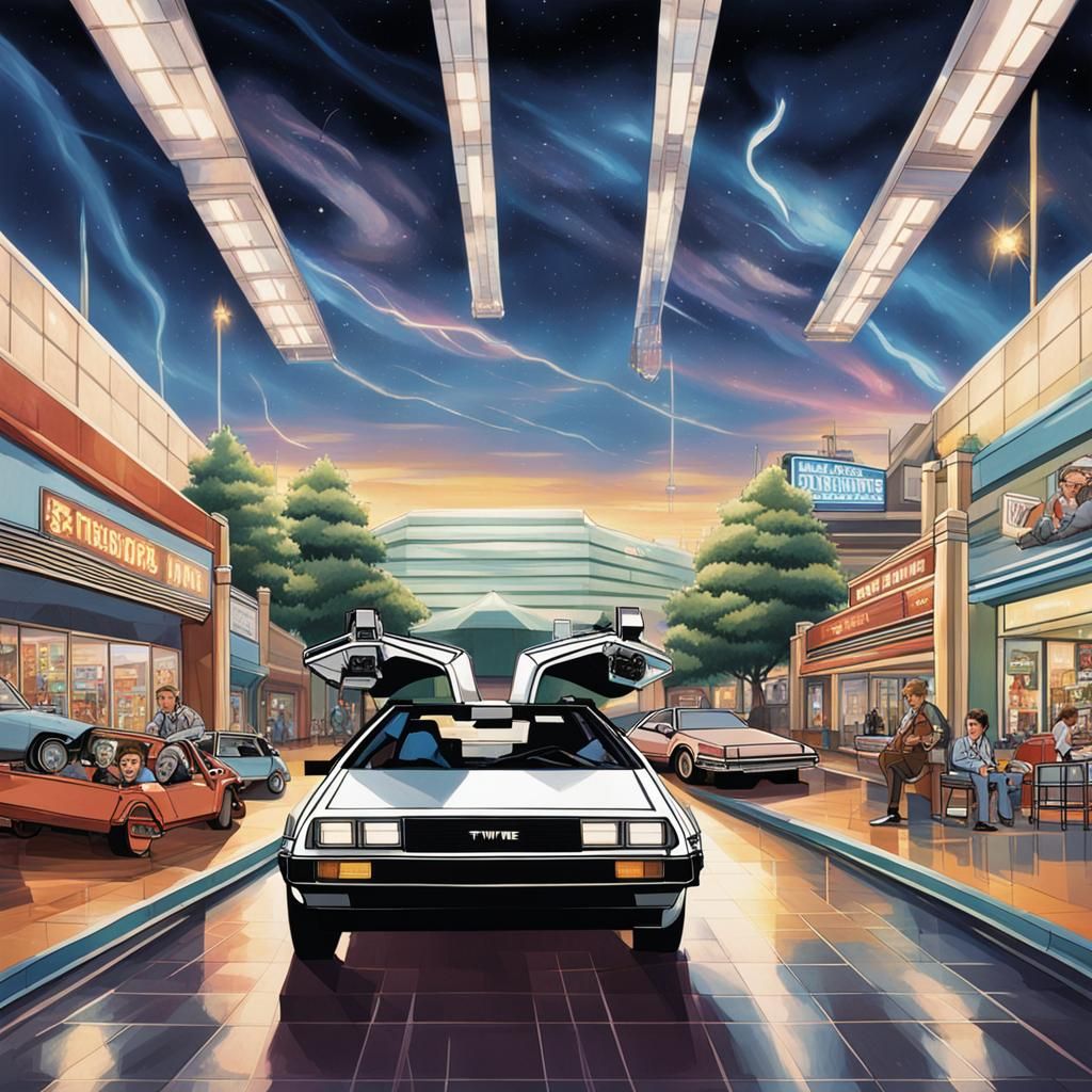 Back to the Future: Doc and Marty at the Mall