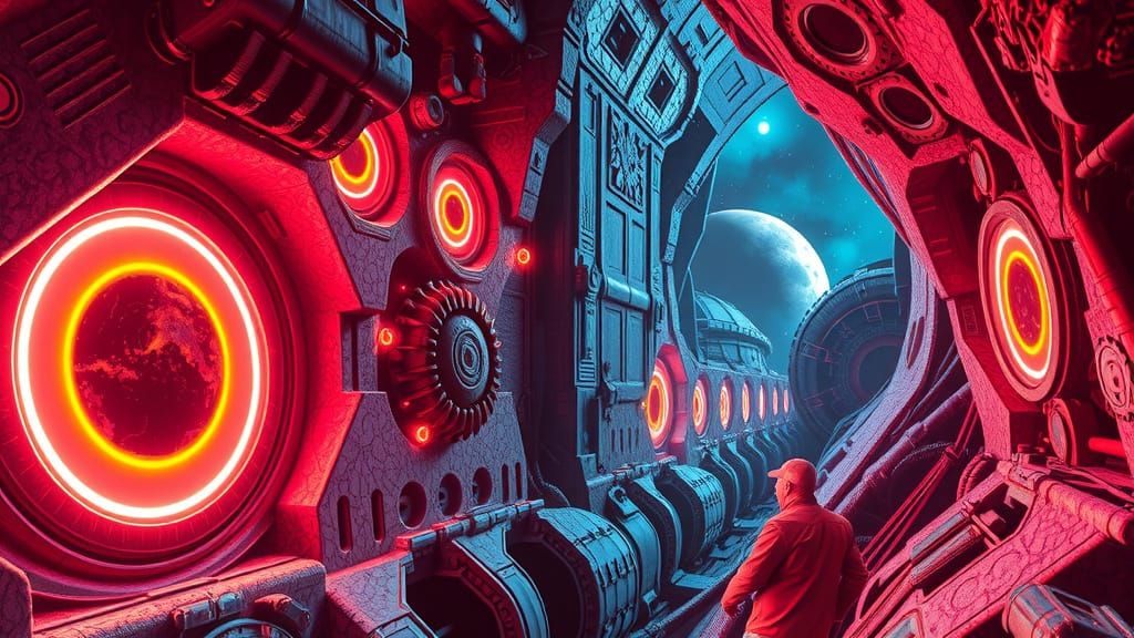 Intergalactic Time-Space Breach: Burton, Ghibli, Dean Style