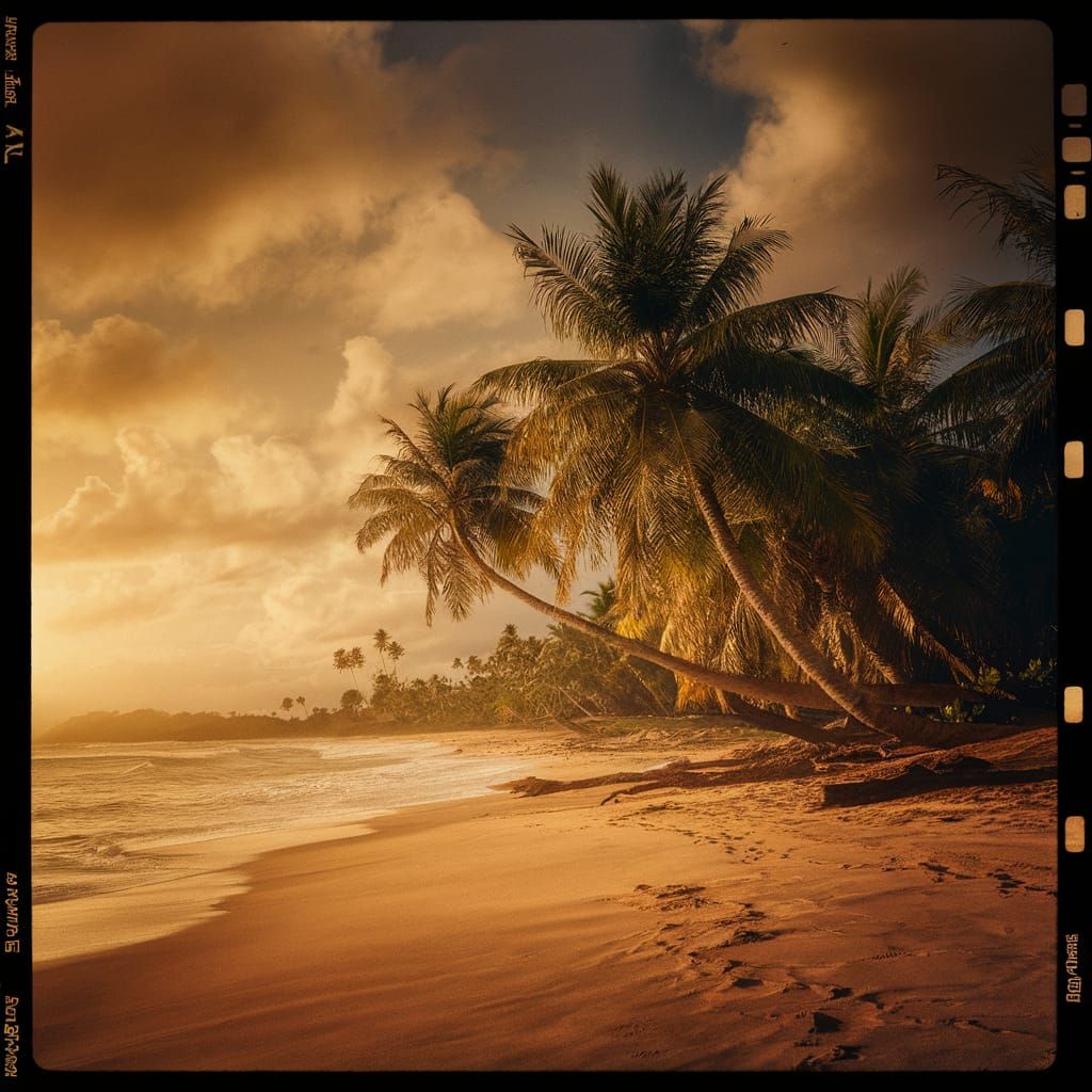 Gorgeous beach sunset