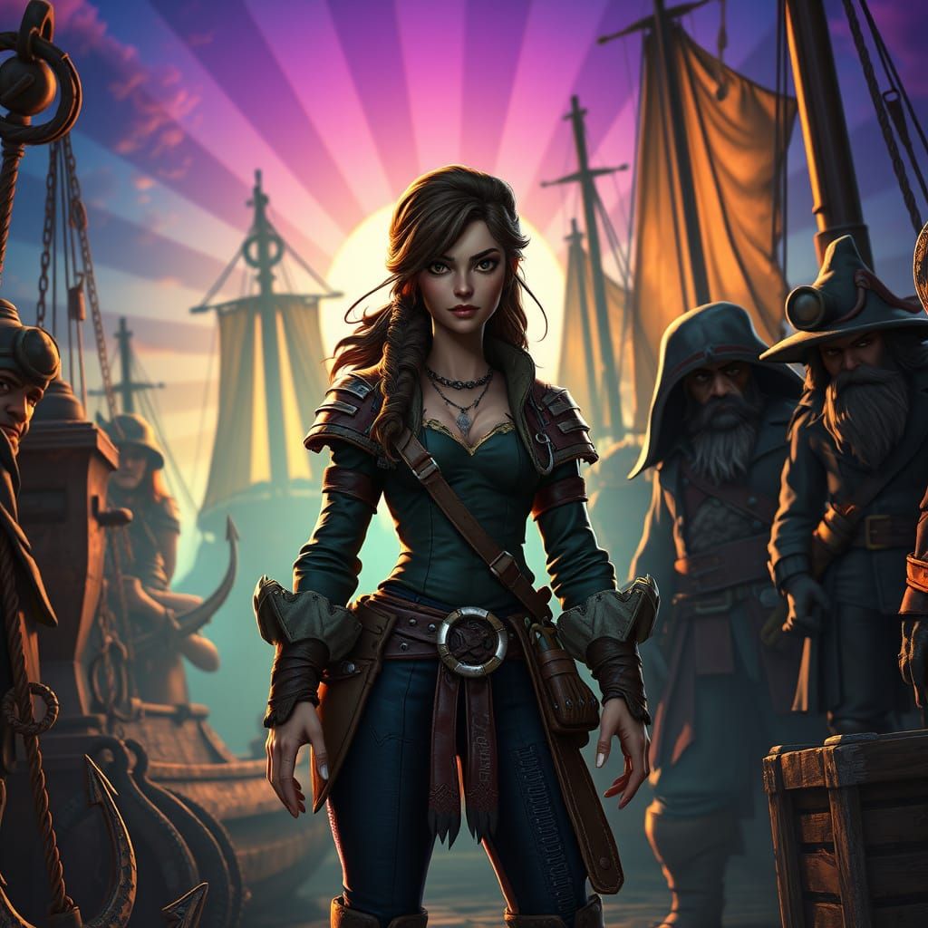 Ruthless Captain Sarah Fortune in a Gritty Port City - Pixar...