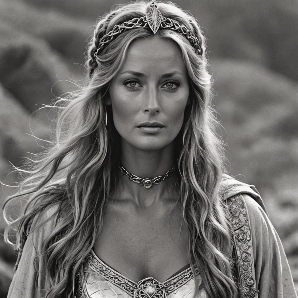 Brunhilde in Silver Armor: A Valkyrie Portrait