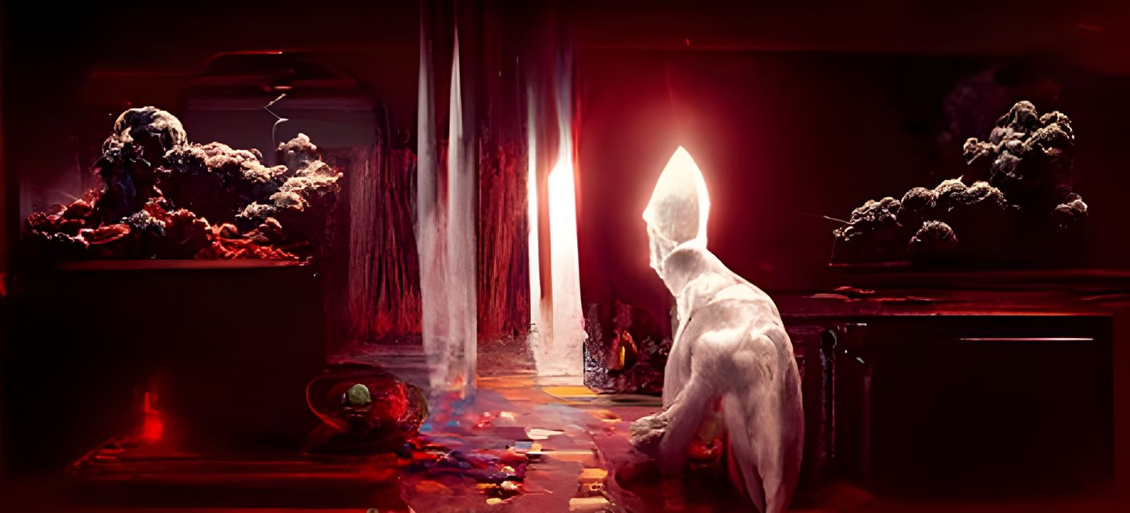 Astral Hallway in Cosmic Surrealism