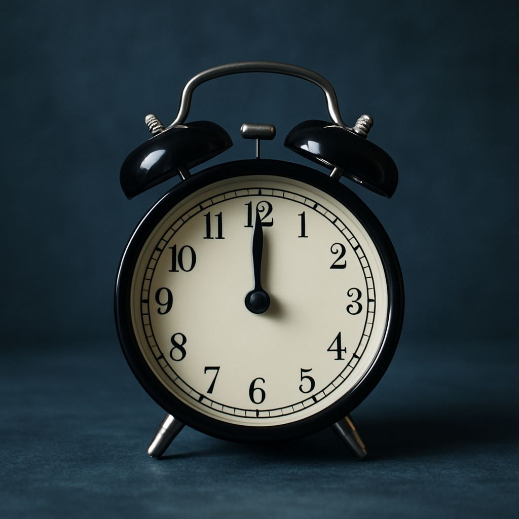 Midnight Alarm Clock at 12:00 AM