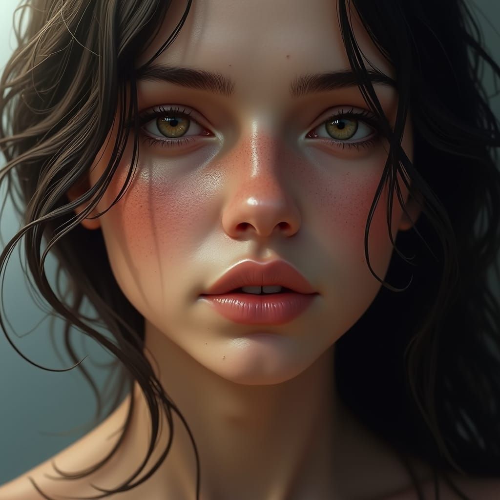 Photorealistic Human Portrait with Lifelike Details