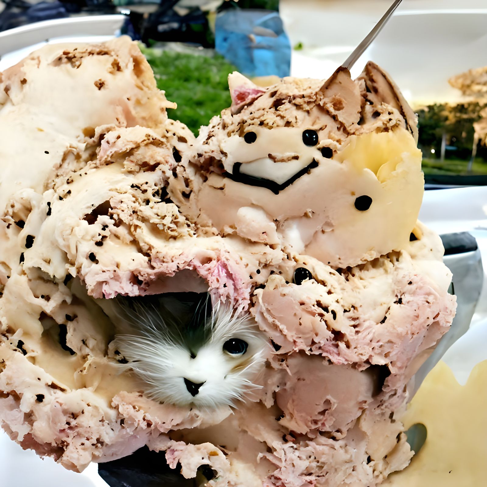 Ice Cream Kitty: An AI Generated Image